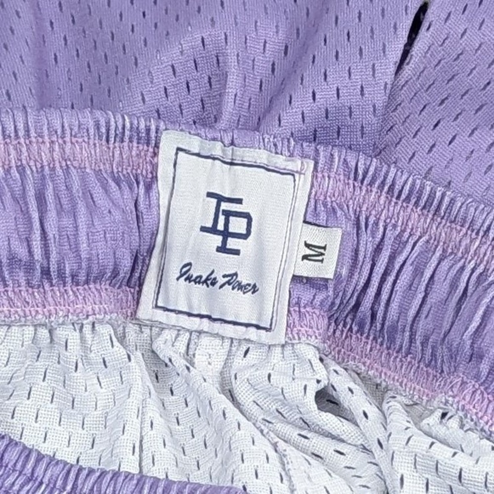 Inaka Power Classic Mesh Shorts Mens Medium 4.5" Inseam Purple Gym Workout - Picture 7 of 11